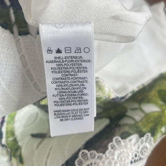 Nwot DRESS THE POPULATION Alea Dress Chartreuse Multi Size Large - Picture 9 of 9